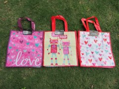 24Pcs New Non-woven Shopping Tote Bag 3 Designs