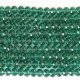 10Strands X 98Pcs Green Facted Glass Crystal Beads 6mm