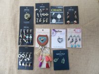 12Sheets Metal Beads Pendants Charms for Jewelry Making