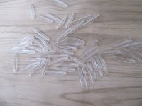 500g (870cs) Clear Faux Rice Beads Loose Beads 6x27mm 500g (870cs) Clear Faux Rice Beads Loose Beads 6x27mm