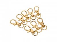 100 Golden Swivel Clasp for Key Rings,bag dangles