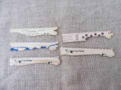5Pcs Kids Wooden Ruler Carpenter Metric Scales Tool