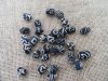 200Pcs Tribal Black Drum Gemstone Beads 14x10mm