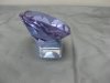 1X Purple Taper Crystal Balls with Glass Base 80mm