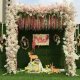 1X Golden Heavy Duty Large Double Square Garden Wedding Arch
