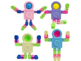 10Pcs Deformable Astronaut Chain Fidget Finger Spinners Sensory