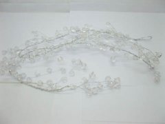 4X Clear Acrylic Beaded Floral Beaded Garland Branch - Diamonds 4X Clear Acrylic Beaded Floral Beaded Garland Branch - Diamonds