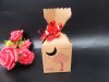 50Pcs Paper Wedding Party Candy/ Gifts Boxes with Ribbon Flower 50Pcs Paper Wedding Party Candy/ Gifts Boxes with Ribbon Flower