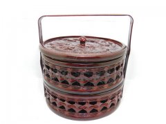 4Pcs Traditional Chinese Wedding Basket - 2 Layers 20cm High 4Pcs Traditional Chinese Wedding Basket - 2 Layers 20cm High