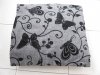 2Pcs HQ Grey Butterfly Hemp Pillow Cushion Covers 43cm