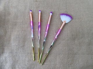 4Pcs Makeup Brushes Eye Shadow Blending Eyeliner Eyelash Brusher