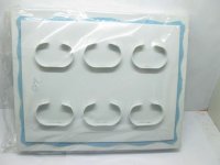 1X New Light Blue Edged Watch Bracelet Display Case