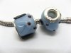 50 Blue Dog Murano Glass European Beads be-g416 50 Blue Dog Murano Glass European Beads be-g416