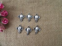 100Pcs New Elephant Head Beads Charms Pendants Jewellery Finding