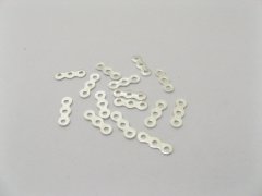 1000 Silver Spacer Bars 3 Hole 10mm Connector Jewellery Finding