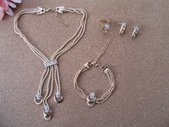 1Set Necklace Bracelet with Matchable Earring and Ring Jewelry S 1Set Necklace Bracelet with Matchable Earring and Ring Jewelry S
