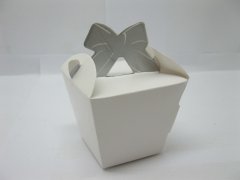 98X White Bowknot Handle Candy Gifts Bomboniere Box WeddingFavor 98X White Bowknot Handle Candy Gifts Bomboniere Box WeddingFavor