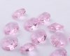 100 HQ Pink Faceted Double-Hole Suncatcher Beads 14mm