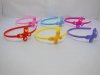 12 New Plastic Butterfly Headband Hairband for Girls Mixed