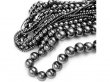 6Card Round Oval Etc Hematite Loose Spacer Beads for Jewelry Mak