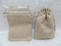 50 Hemp Drawstring Jewelry Gift Pouches 17.5x12.5cm