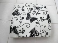 2Pcs HQ Ivory Butterfly Hemp Pillow Cushion Covers 43cm