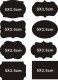 80Pcs Chalkboard Blackboard Stickers Labels For Jar Candy Buffet 80Pcs Chalkboard Blackboard Stickers Labels For Jar Candy Buffet