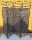 1X Black Knitted Room Divider 4 Panels Folding Screen 1X Black Knitted Room Divider 4 Panels Folding Screen