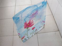 12 Sky Blue w/Flower Plastic Gift Packing Bags 40x35cm