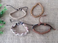 12Sheets x 4Pcs Drawstring Bracelet Wristband Fashion Jewellery