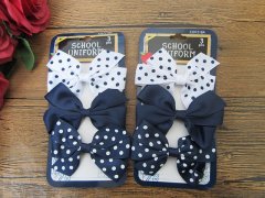 1Sheet x 3pcs Hair Clips Barrettes With Bowknot Mixed 1Sheet x 3pcs Hair Clips Barrettes With Bowknot Mixed