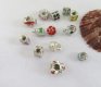 100 Alloy Charms Enamel European Thread Beads Assorted pa-m317