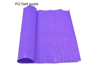 5 Rolls Purple Single-Ply Crepe Paper Arts & Craft