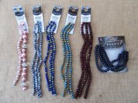 12Packes Round Glass Acrylic Beads for Jewelry Making Assorted