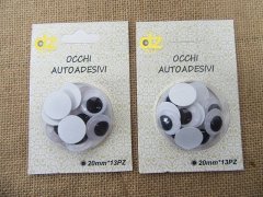 12Sheets Adhensive Googly Eyes Movable Eyes Craft Accessory Mixe 12Sheets Adhensive Googly Eyes Movable Eyes Craft Accessory Mixe
