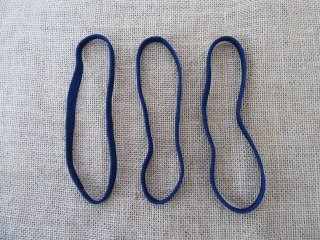 1Pc Blue Elastic Hair Bands Hair Ties 18cm Long