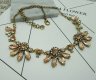 6Pcs Fashion Stylish Flower Necklace with Crystal For Lady