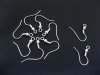 1000Pcs Silver Plated Ear Wire Hooks W/Bead Coil 1000Pcs Silver Plated Ear Wire Hooks W/Bead Coil