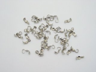 5000 Nickel plated bead Tips or charlotte crimps