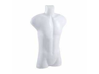 5X New White Male Torso Mannequins w/Hanging Hook
