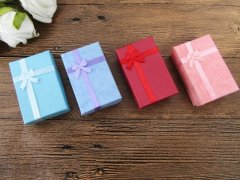 (image for) 16 New Gift Case for Necklace & Ring & Earring 8x5cm Mixed Color