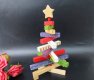1X Christmas Tree Striped Rotating Wooden Ornament Decoration
