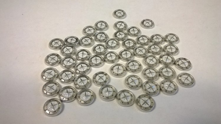 50 pcs COMPASS floating charm - Click Image to Close