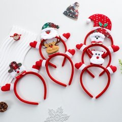 (image for) 6Pcs Holiday Festive Headband Christmas Costume Hair Hoop