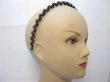 1x12Pcs Waved Hairband Hair Bands with Rhinestone Dark Purple (image for) 1x12Pcs Waved Hairband Hair Bands with Rhinestone Dark Purple
