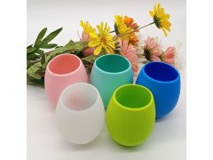 (image for) 4Pcs Funny Portable Drinking Mug Silicone Cup Water Cup Travel