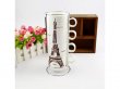1Set x 4Pcs Eiffel Tower Stacking Ceramic Cup Coffee Mug