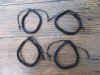 4x12Pcs Handmade Hemp Knitted Drawstring Unfinished Bracelets 5m