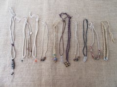 (image for) 12X Handmade Knitted Necklace with Assorted Pendants