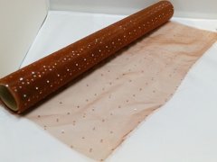 4x1Roll Coffee Organza Ribbon 49cm Wide for Craft 4x1Roll Coffee Organza Ribbon 49cm Wide for Craft
